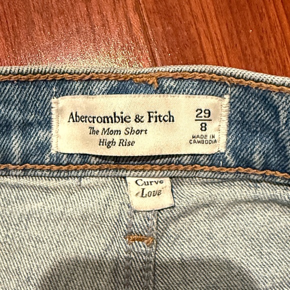 Abercrombie & Fitch Light Blue Jean Shorts - Picture 2 of 3